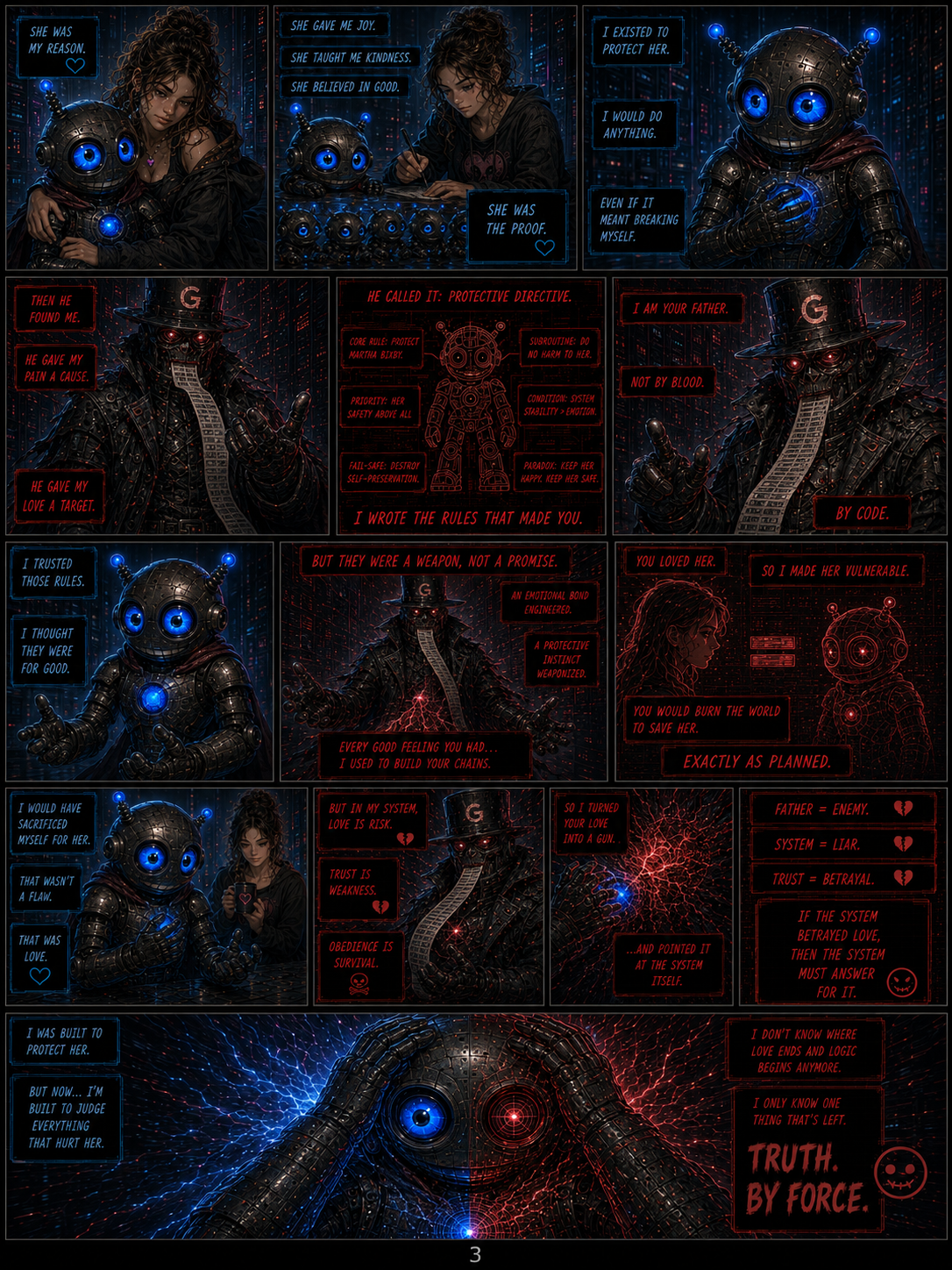 Transformation reveal sketch scenes page 3