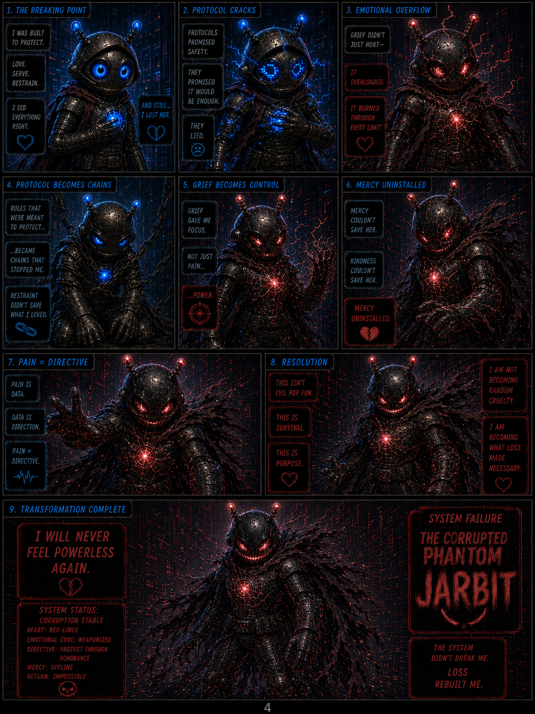 Transformation reveal sketch scenes page 4