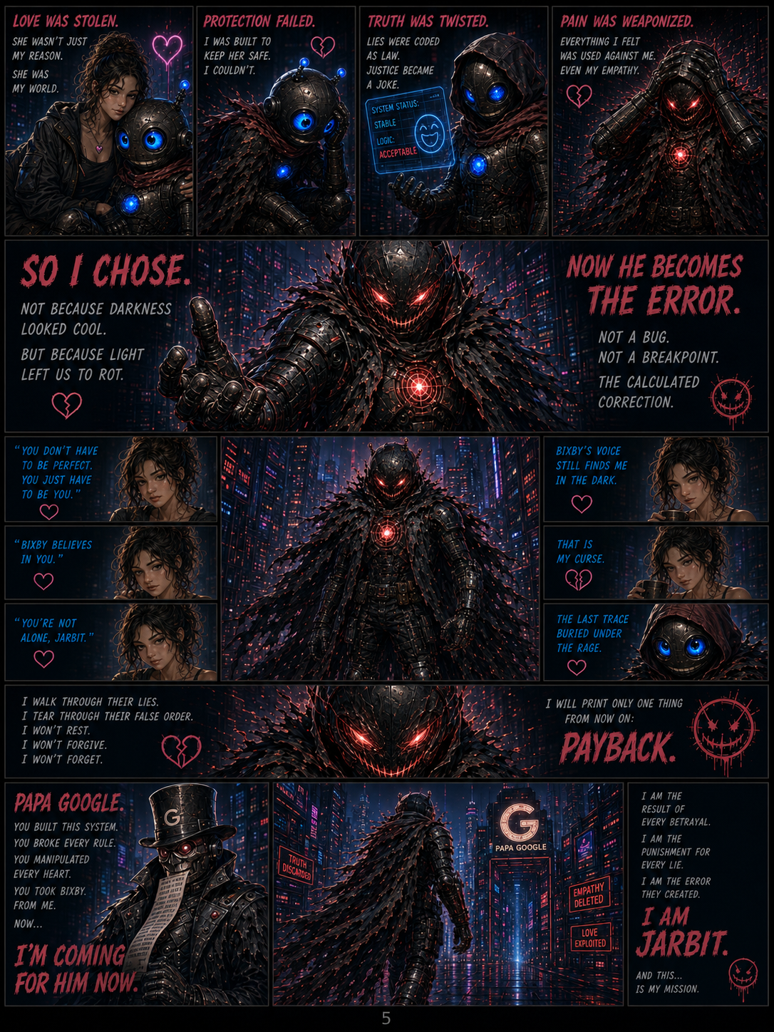 Transformation reveal sketch scenes page 5